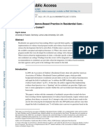 HHS Public Access: Implementing Evidence-Based Practice in Residential Care - How Far Have We Come?