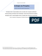 Psicologia Escolar e Relação Família-Escola, Um Estudo Sobre Concepções Profissionais