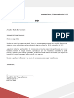 Carta de Renuncia Voluntaria