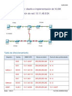 11.9.3 Packet Tracer - VLSM Design and Implementation Practice - Es XL