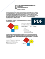 Guia de Geometria Grado Octavo. Teorema de Pitagoras