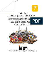 ARTS7 - Q3 - M5 - Incorporating The Design, Form, and Spirit of The Arts and Crafts of Mindanao - v4 PDF