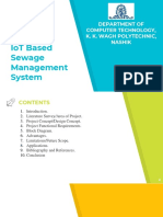 IoT Based Sewage Management System