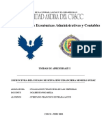 Estructura Del Estado de Situación Financiera Modelo Sunat