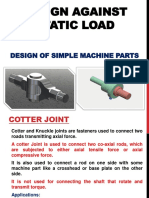 Design of Joints (Cotter + Knuckle) PDF