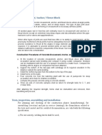 Construction Procedures of Concrete Encasement, Anchor, and Thrust Blocks