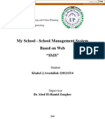 My School - School Management System Based On Web "SMS": Khaled J.Awadallah 120121514