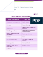 NEET Syllabus PDF