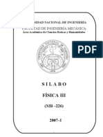 MB226 Física III-Sílabo