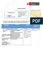 Sesion de Aprendizaje N°7-Reconocemos Las Ecuaciones Cuadraticas para Aplicar Sus Metodos