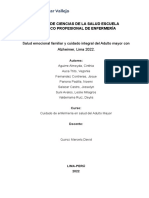 Salud Emocional Familiar y Cuidado Integral Del Adulto Mayor Con Alzheimer, Lima 2022 PDF