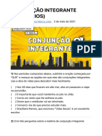 CONJUNÇÃO INTEGRANTE (EXERCÍCIOS) - Disciplina Ninja PDF