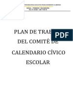 Plan de Trabajo de Calendario Civico 2023