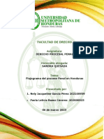 Esquema Del Proceso Penal en Honduras