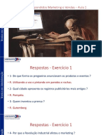 Marketing e Vendas 2023 - Aula 1 (Exercícios Respondidos)