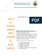 Texto Base Idioma Itonama 2023