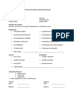 EMPLOYEE EXIT FORM and TURN OVER CHECKLIST