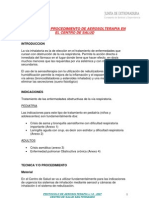 Protocolo y Procedimiento de Aerosolterapia CS San Fernando Version 1.0 2007