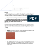 Lesson 1: Nature of Mathematics I. Objectives