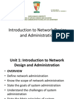 Network Design and Administration-Lecture Notes PDF