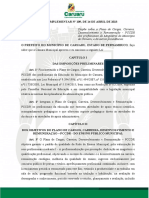 Lei Complementar 109 - Projeto de Lei 135 - Dispoes Sobre o PCCDR Dos Profissionais de Maigisterio - Professores PDF