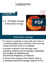 05.2 Activation Energy and Enthalpy Change