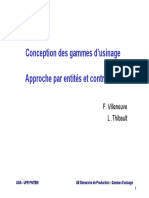 Cours - Gamme D Usinage 2021 2022 L3 GMP 3 PDF