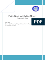 Finite Fields and Coding Theory