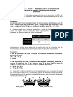 Química Geral I - Aula 3 - Terceira Lista de Exercícios - Gabarito PDF