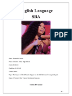 Official English Language SBA