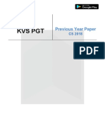 KVS PGT CS 2018