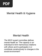 Mental Health & Hygiene