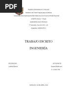 Seminario I Ingenieria Trabajo Escrito