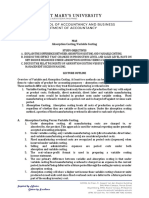 MAS Absorption Costing/Variable Costing Study Objectives