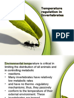 Temperature Regulation in Invertebrates