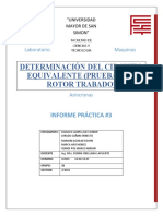 Determinación Del Circuito Equivalente (Prueba Con Rotor Trabado)