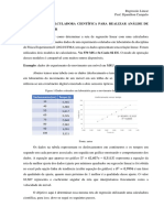 Usando Calculadora Fazer Regresso Linear