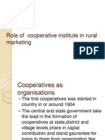 Role of Cooperative Institute in Rural Marketing