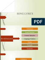 Song Lyrics