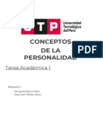 Tarea Academica 1 Personalidad