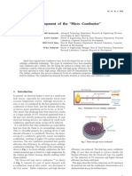 Development of The "Micro Combustor"