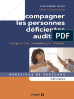 Accompagner Les Personnes Déficientes Auditives. Comprendre, Communiquer, Évaluer-2022 PDF