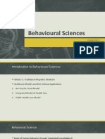 Behavioural Sciences Intro