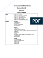 TERM 1 Half SYLLABUS PDF