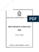 Procurement Guidelines 2006 - Goods & Works