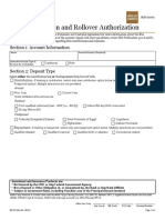 IRA Contribution and Rollover