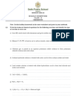 X Chemistry Holiday Homework