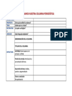 Planificamos Nuestra Columna Periodística