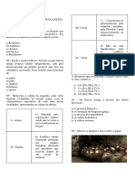 Atividade Avaliativa - Grécia Antiga. - 1º Ano - Versão Aluno