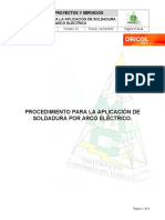 Gps-Myc-03-32 Procedimiento para La Aplicacion de Soldadura Por Arco Electrico